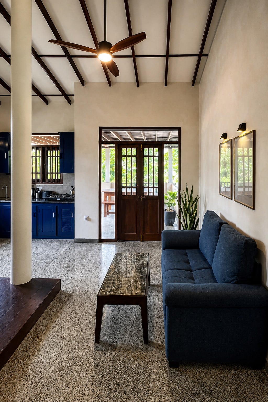Upper floor veranda at Sereniqe Heaven, Hikkaduwa